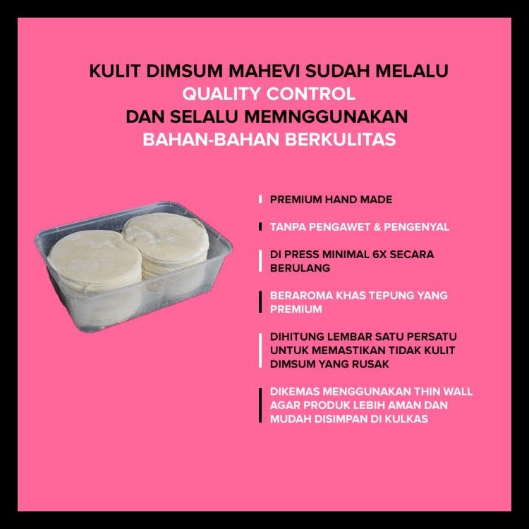 

Kulit Dimsum / Gyoza / Dumpling Premium Hand Made 100% Halal Isi 150