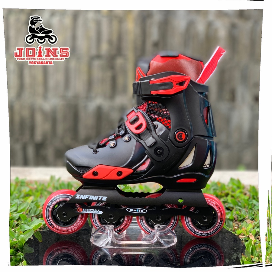 Sepatu roda Inline Skate M-cro (Micro) Infinite Black Red