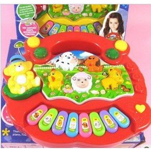 PROMO COD Mainan Edukasi BAYI ANIMAL FARM PIANO USIA 6 7 8 9 10 BULAN 1 TAHUN -Mainan Anak Musik Animal Tangga Nada ST