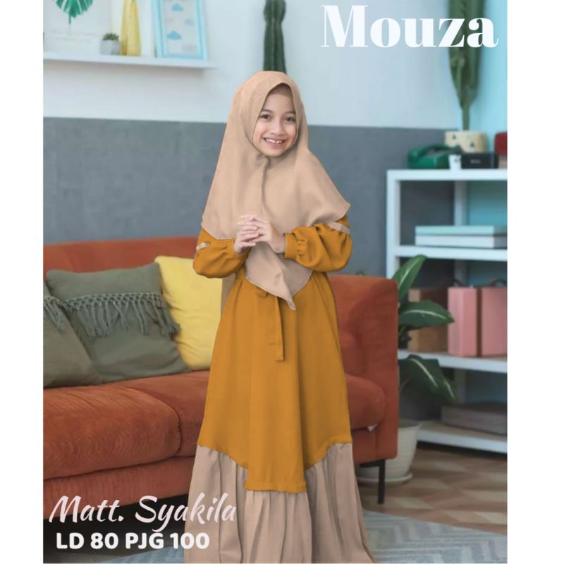 GR GAMIS ANAK  MOUZA TERBARU SR588 / SYARI ANAK HIJAB