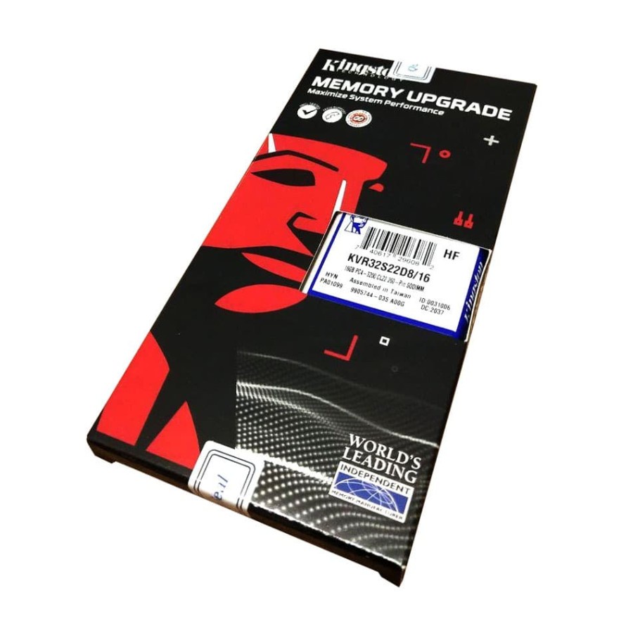Kingston RAM SODIMM 16GB DDR4 3200MHz - KVR32S22D8/16 Garansi Resmi