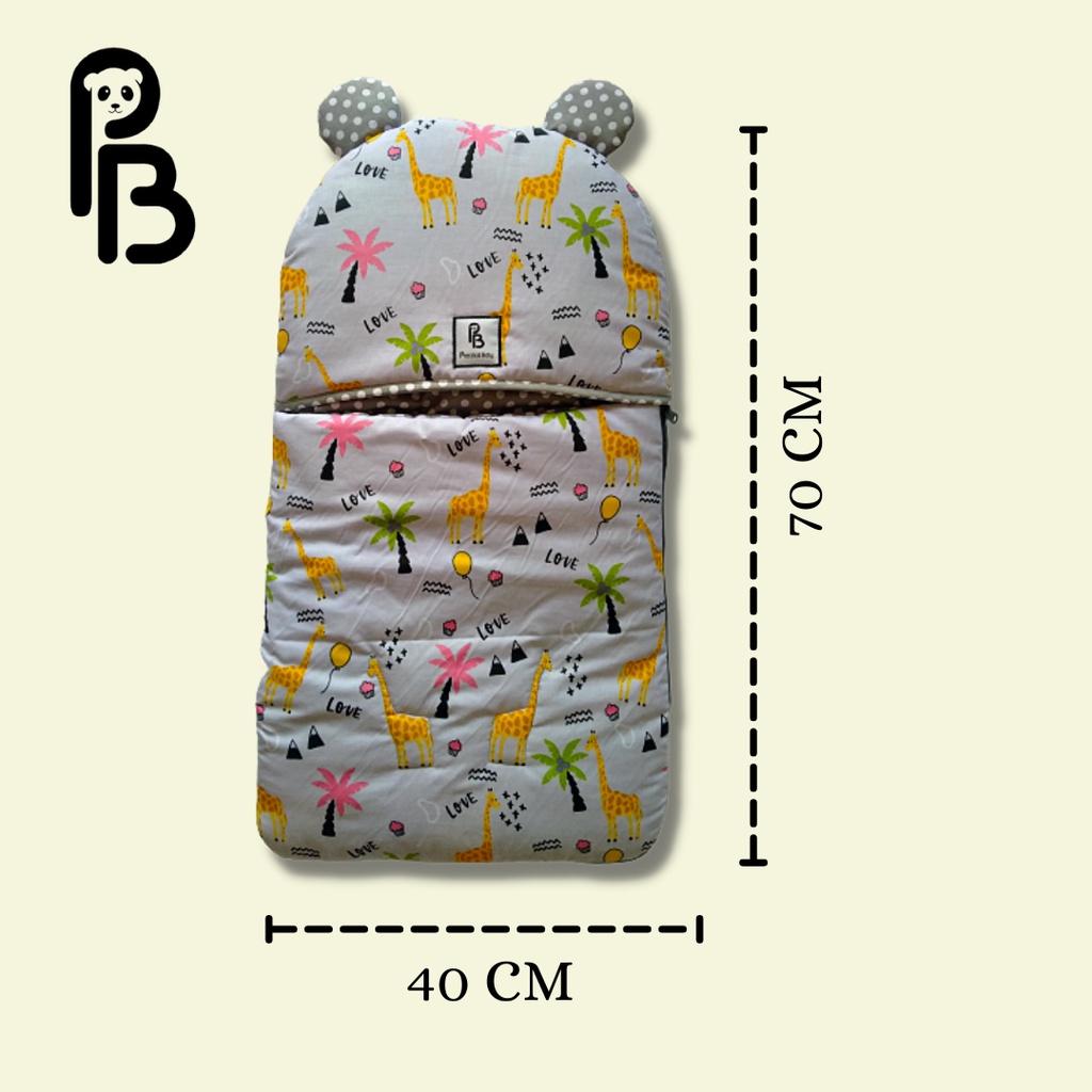 Precious Baby | Sleeping Bag Series Panda l Kantong Tidur Bayi | Selimut Topi Bayi | Sleeping Bag Baby | Sleeping Bag Anak | Kantong tidur Anak