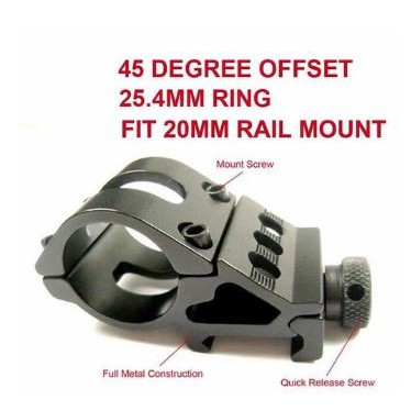 Gun Mount Senter 25.4mm Senter Mounting Senapan Tactical Air Soft Gun