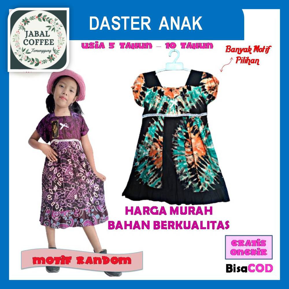 Daster Anak Batik Cewek Tanggung 5 - 10 Tahun / Daster Batik Anak Pendek Perempuan Murah J13