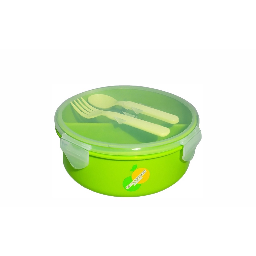 Tempat Makan Anak / Box Makan Anak / Tempat Nasi Bulat kotak TNKB-1131 Golden Sunkist murah