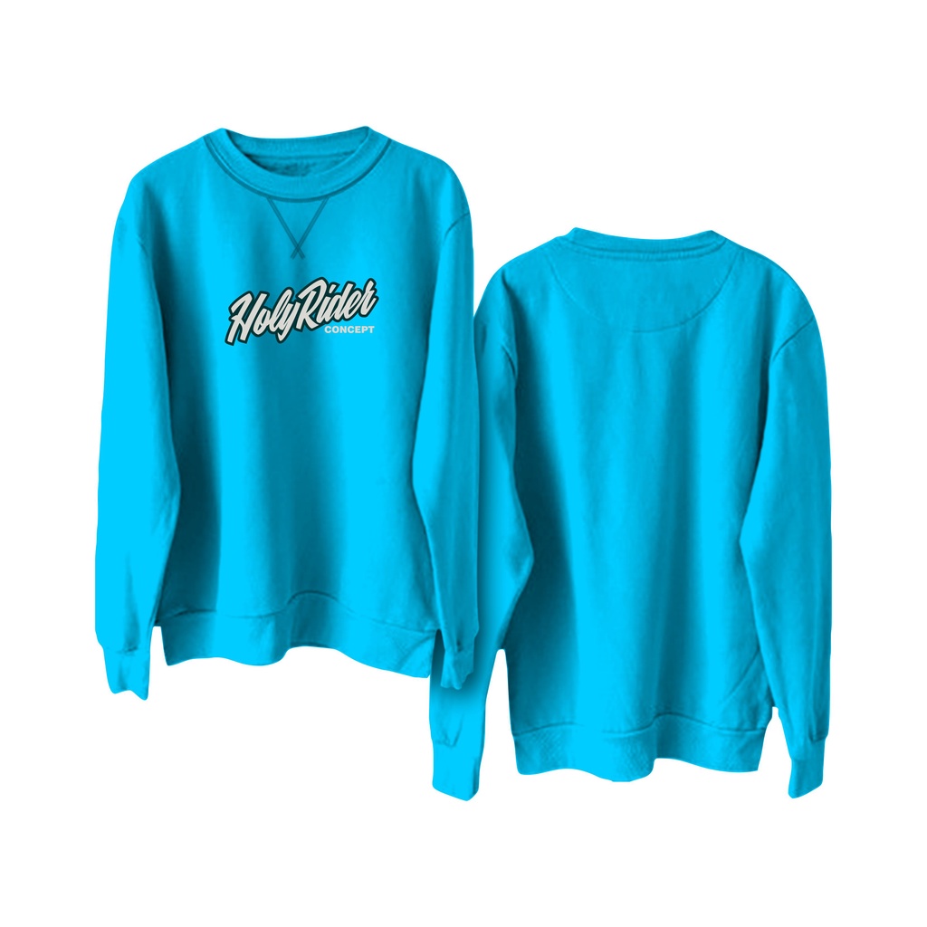 Holyrider Sweter Basic Concept || Crewneck sweatshirt sablon DTF  size M - XXL ( Pria &amp; Wanita )