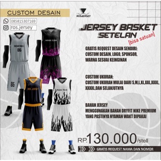 Jersey BASKET CUSTOM fullprint / gratis request desain apapun