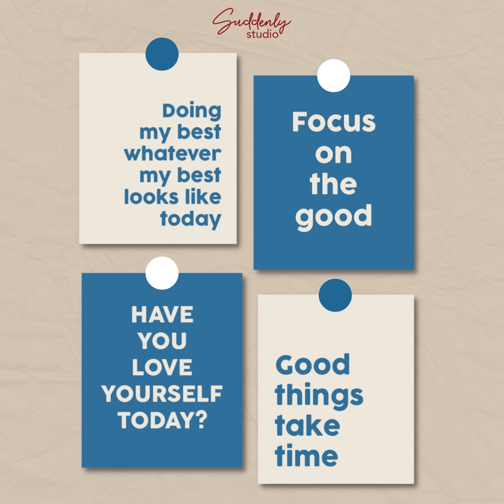 

Quote Card #3 - [FREE DOT STICKER] - SUDDENLY STUDIO
