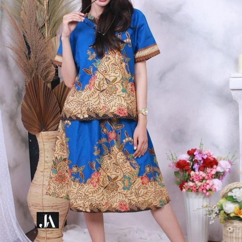 ATASAN BATIK MODERN dan ROK BATIK FULL SETT