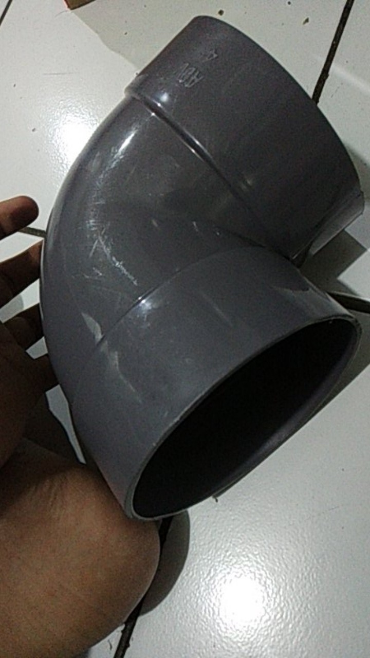 Knee 4 Inchi Adv Lokal - Elbow Keni Bengkok Sambungan Paralon Pipa Pvc