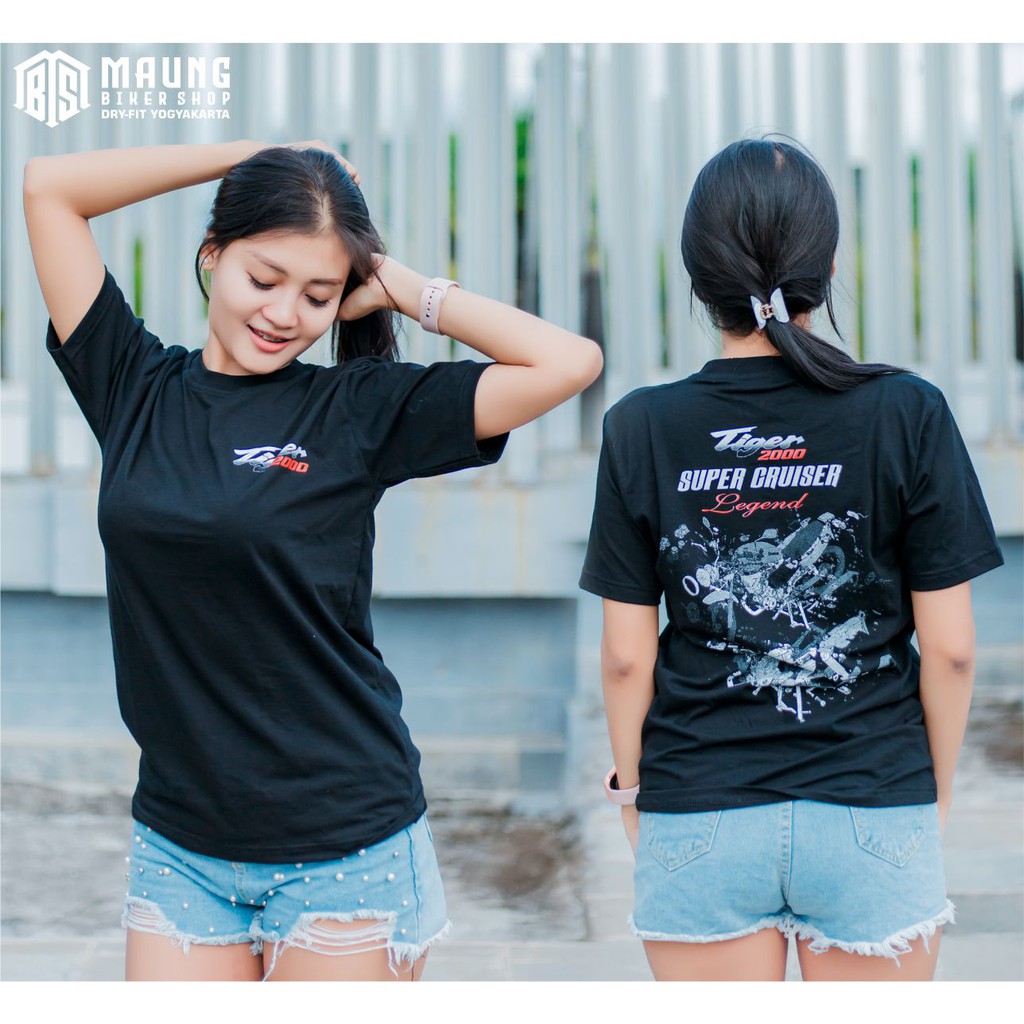 KAOS MURAH HONDA TIGER 2000 | TSHIRT SUPERCRUISER 2000 BLACK