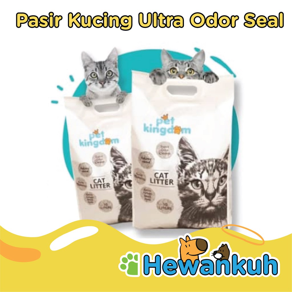 Jual Pasir Kucing Ultra Odor Seal Unscented 10l Merk Pet Kingdom Indonesia Shopee Indonesia