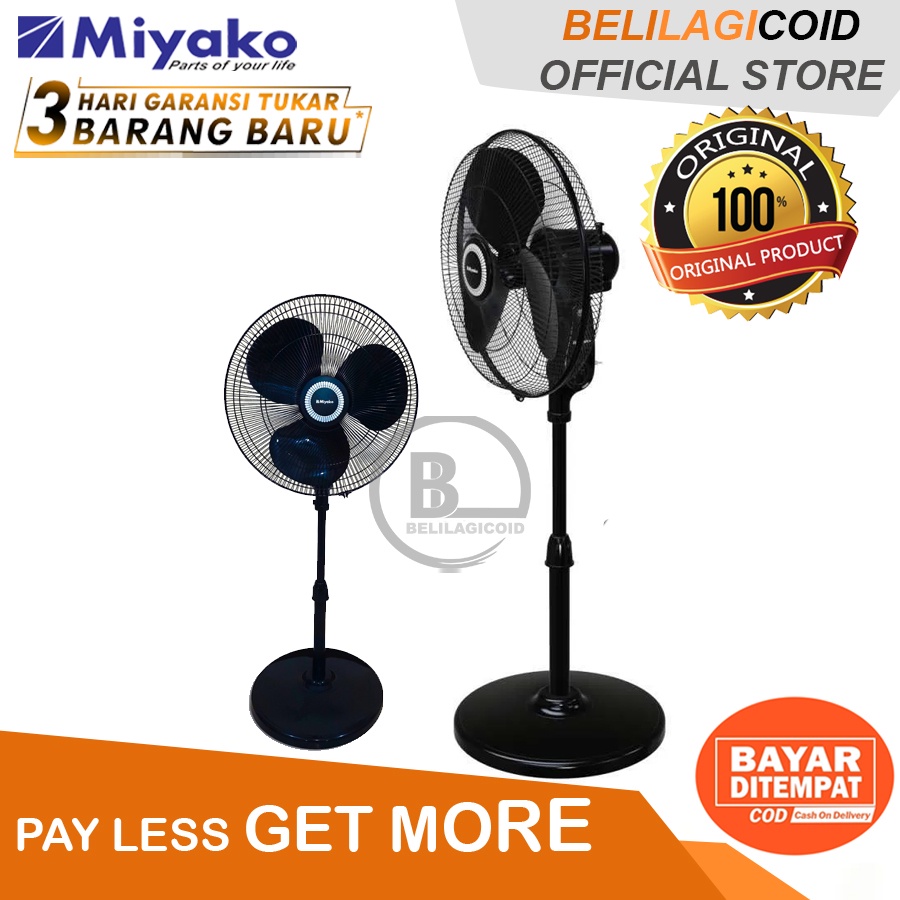 Miyako Stand Fan KAS 1607 / Kipas Angin Berdiri Miyako KAS-1607 / Kipas Angin Miyako KAS1607 / Kipas