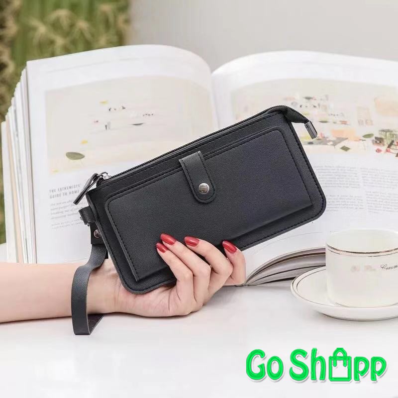 Dompet Panjang Wanita Import Kulit PU High Quality - Dompet Wanita Fashion Korea Import [PJ04]