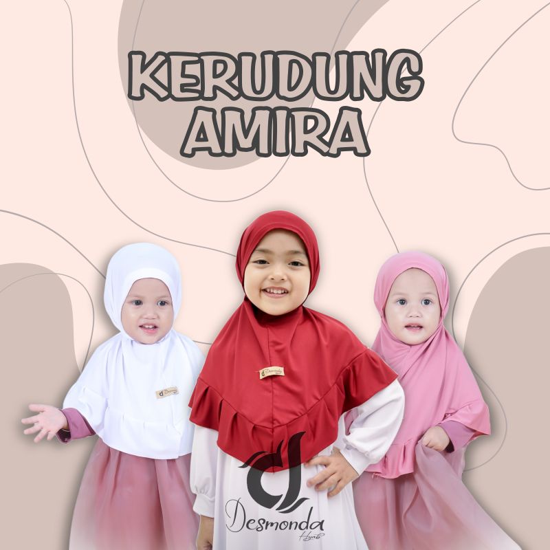 JILBAB ANAK AMIRA USIA 3-6 / KERUDUNG ANAK / HIJAB ANAK