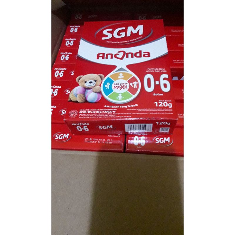 Terlaris Susu SGM Ananda 0-6bulan ukuran 120gram