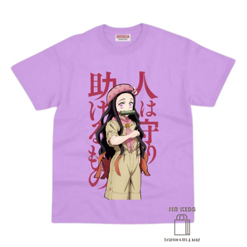 BAJU ANAK KAOS ANAK NEZUKO KAMADO TERBARU BAHAN PREMIUM