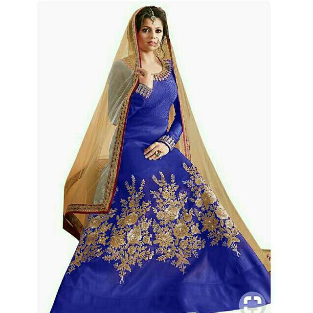 Sridev maxi india bordir gamis longdress muslim