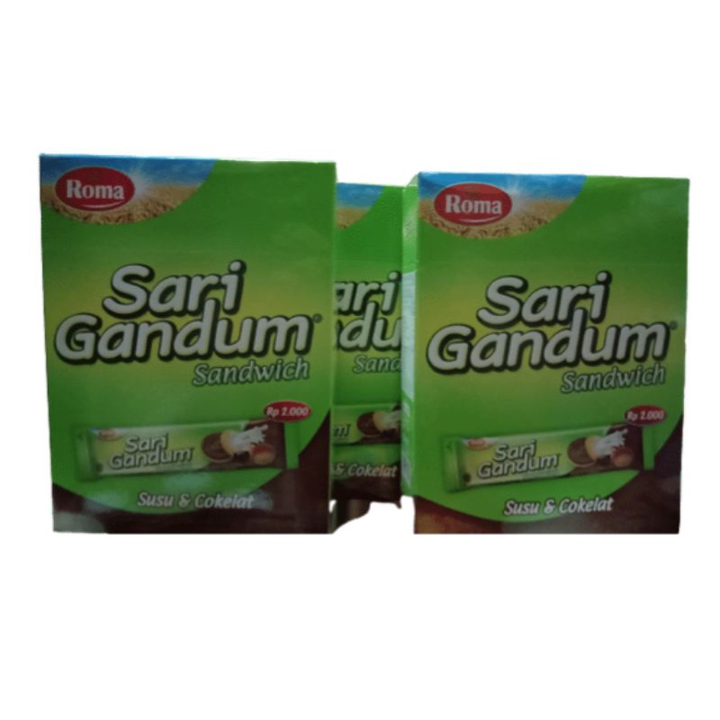 

Roma Sari gandum 2000 ( isi 12 pcs x 39g)