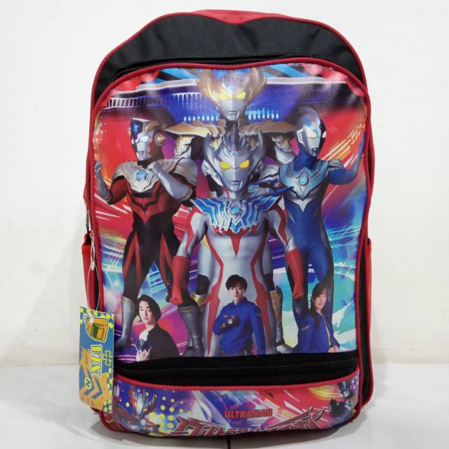 Tas Sekolah Anak Cowok Model Ultramen Saku Depan Murah