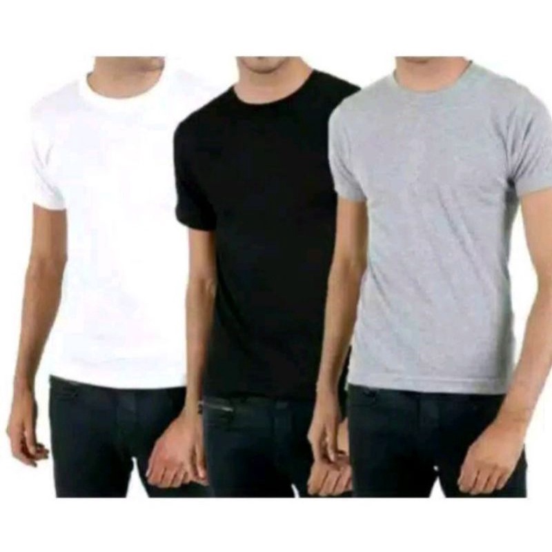 isi 3PCS - kaos polos oblong Adidas 3 macam warna