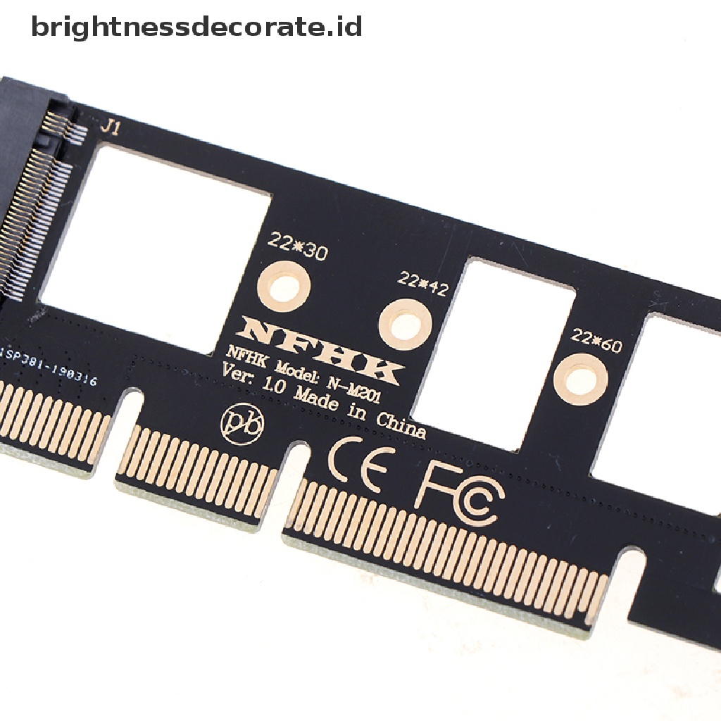 1x Nvme M.2 Ngff Ssd Ke Pci-E Express 3.0 16x X4 Adapter Riser Card Converte