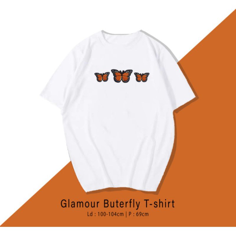 T-SHIRT / TUMBLR KAOS GLAMOUR BUTTERFLY OVERSIZE PREMIUM