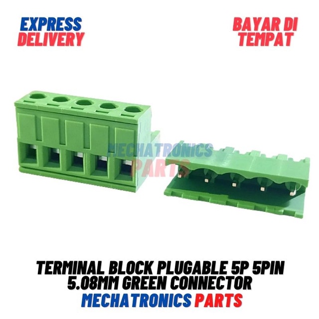 [5712] Terminal Block Plugable 5p 5pin 5.08mm Green Connector