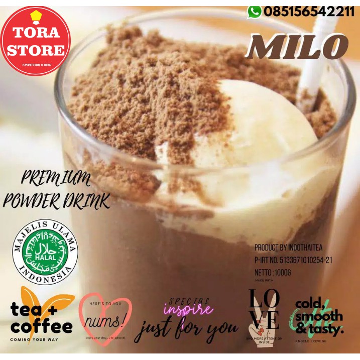 

Bubuk Minuman rasa Milo 1Kg 1000 gr / Bubuk Rasa Milo / Bubuk Minuman Rasa Milo / Bubuk Milo / Milo