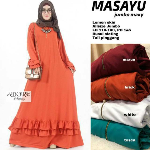 Masayu Gamis  Jumbo Lemonskin LD 110 LD 120 LD 130 dan LD 