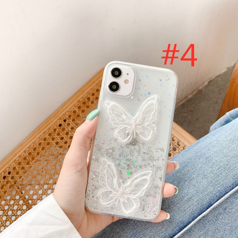 Lace Embroidery Butterfly Soft Case Redmi 9 4X 5A 6A 7 7A 8 8A 9 9A 9C 6 Pro Note 4 Note 4X 5 6 7 Note 8 Pro Note 9S Pro Max