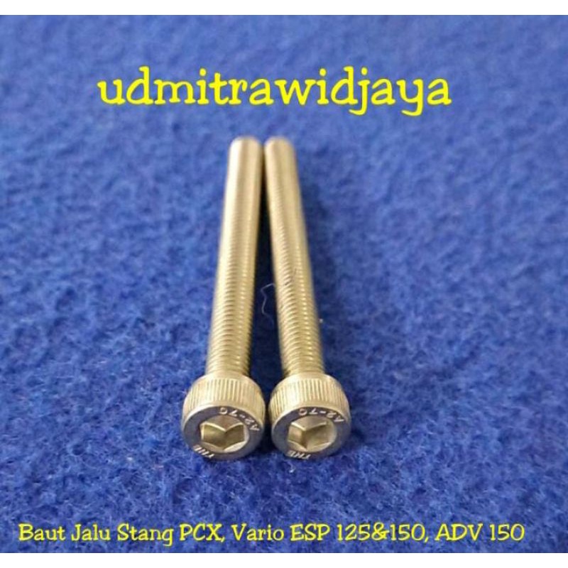 BAUT L STAINLESS STELL M6x60 panjang 6cm A2-70 304 baut 10an baut L ss M6 diameter 6 mm p1.00 baut kunci 10 baut fulldratt stenlis baut pangkon cnc baut probolt Ss baut jalu stang stir vario nmax pcx harga bijian baut variasi stenlis anti karat