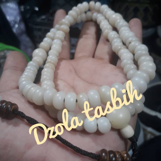 Tasbih biji gebang model ban kupas alami