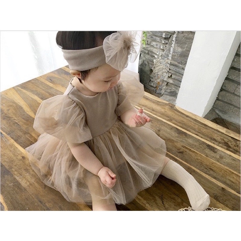 Mona romper bayi perempuan/dress pesta bayi