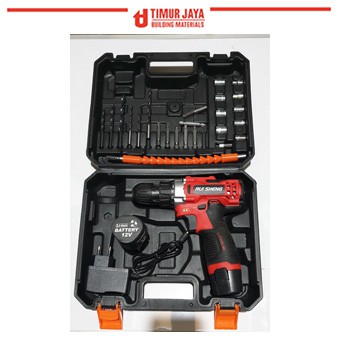 NANKAI 2 BATERAI Cordless Drill bor baterai 12 V charger XENON 2 BATERAI Cordless Drill bor baterai 12 V ryu charger Baterai dua ganda Mesin bor cordless Elektrik Drill bor listrik besi kayu full set pilihan Bor tanpa kabel