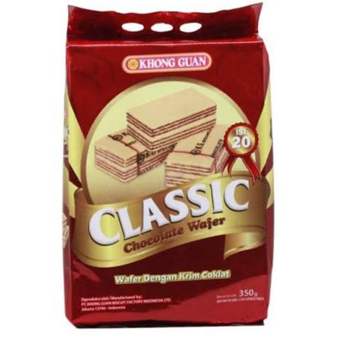 

khong Guan classic chocolate wafer isi 20