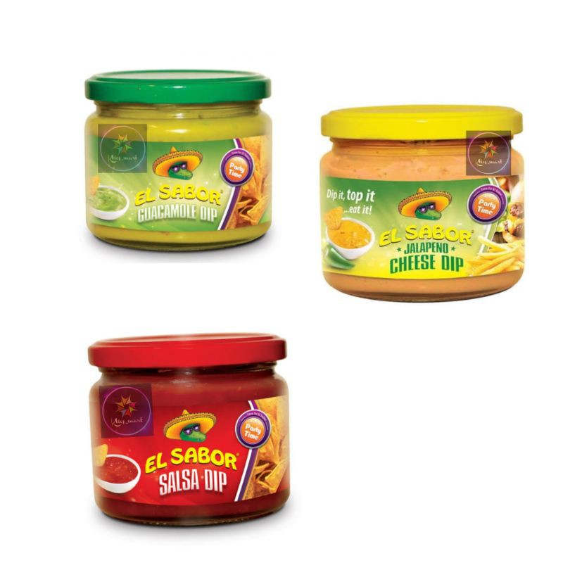 

EL SABOR GUACAMOLE DIP/JALAPENO CHCHEESE/SAlSA DIP/Saus Import