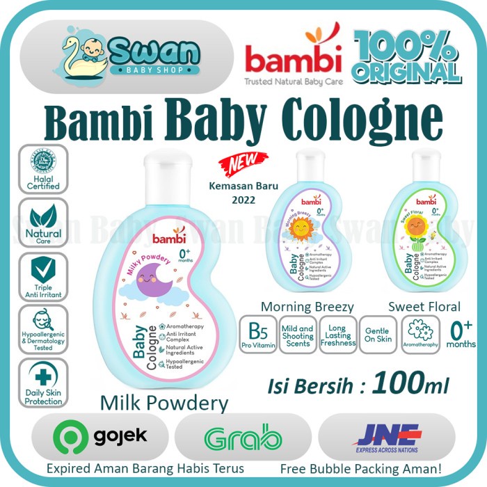 Bambi Baby Cologne / Minyak Wangi Bayi 100 ml