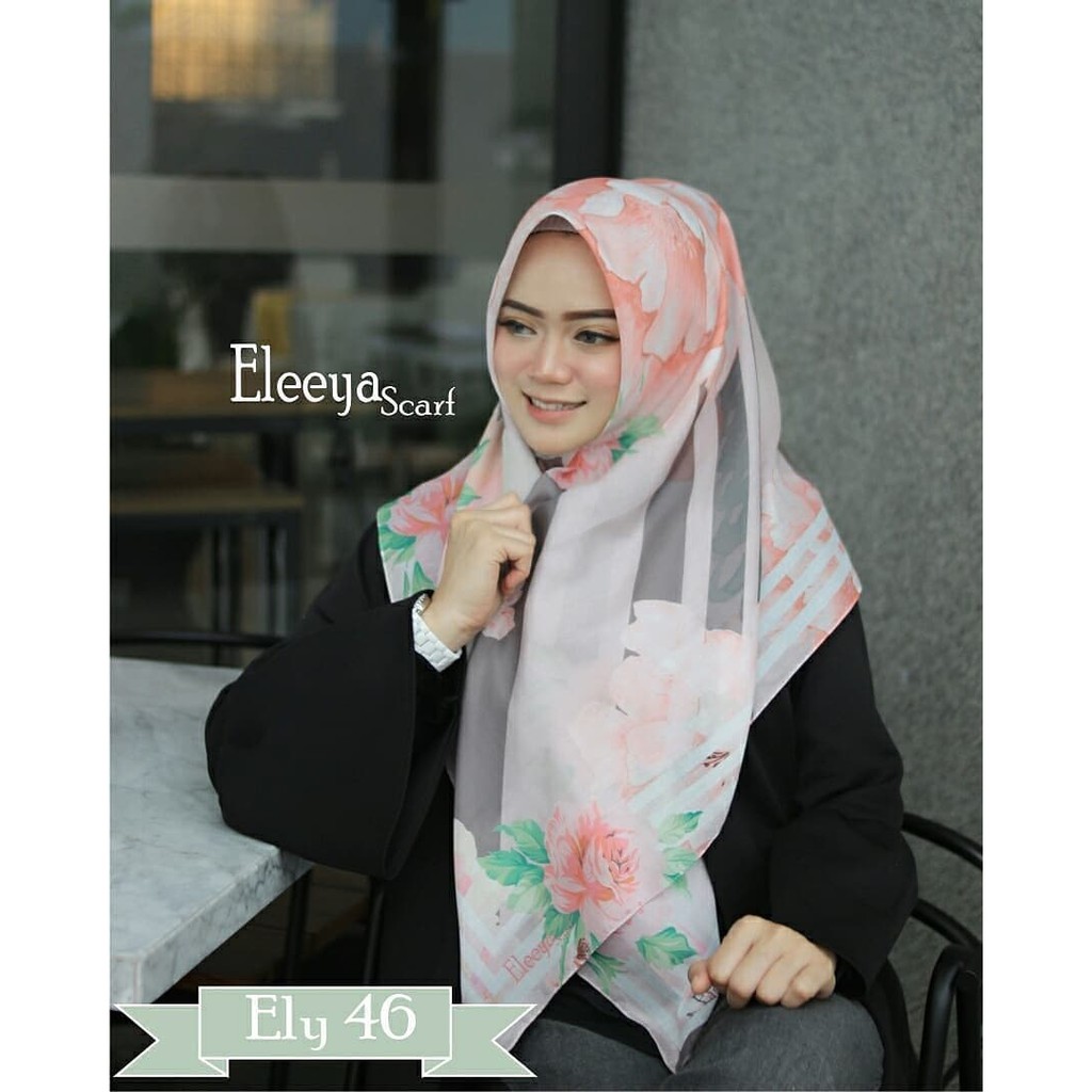 HIJAB SEGIEMPAT PRINTING II Eleeya Scarf ELY 46