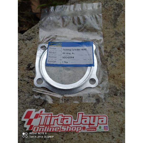 perpak paking packing head kop deksel yamaha rxk rxking almunium tembaga