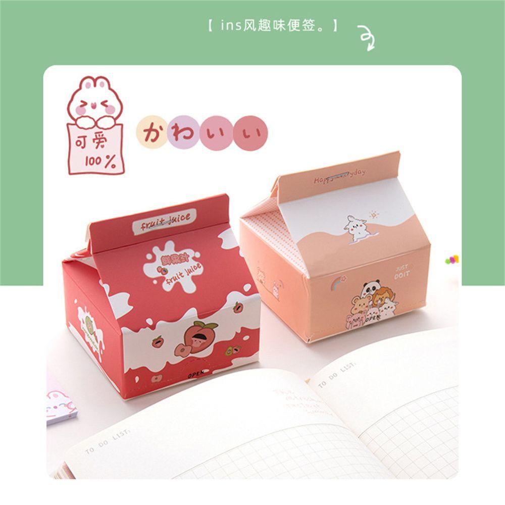 Nanas 200lembar Milk Bear Memo Pad Notes Kawaii Stationery Harian Cek List Sekolah Kantor