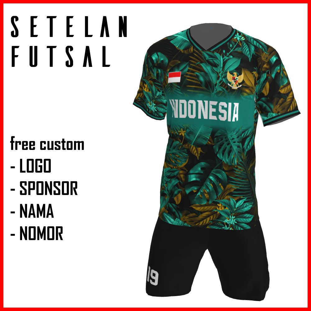 Bikin Jersey Futsal Custom Printing , Baju Kaos Jersey Setelan
