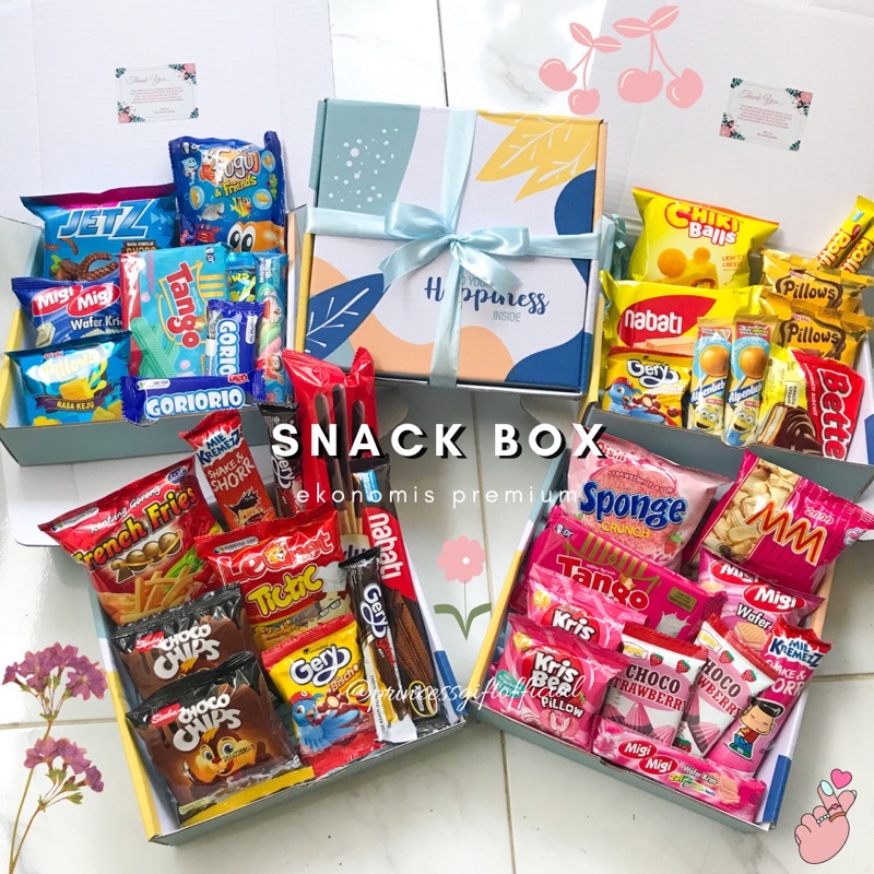 

SNACK BOX EKONOMIS | KADO ULTAH WISUDA SIDANG MURAH | BISA REQUEST WARNA FREE KARTU UCAPAN