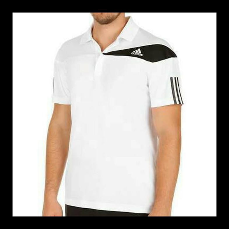 NEW KAOS POLO PRIA T-SHIRT KERAH ADIDAS PUTIH SIZE S,M,L,XL,XXL KAOS POLO LAKI-LAKI MURAH