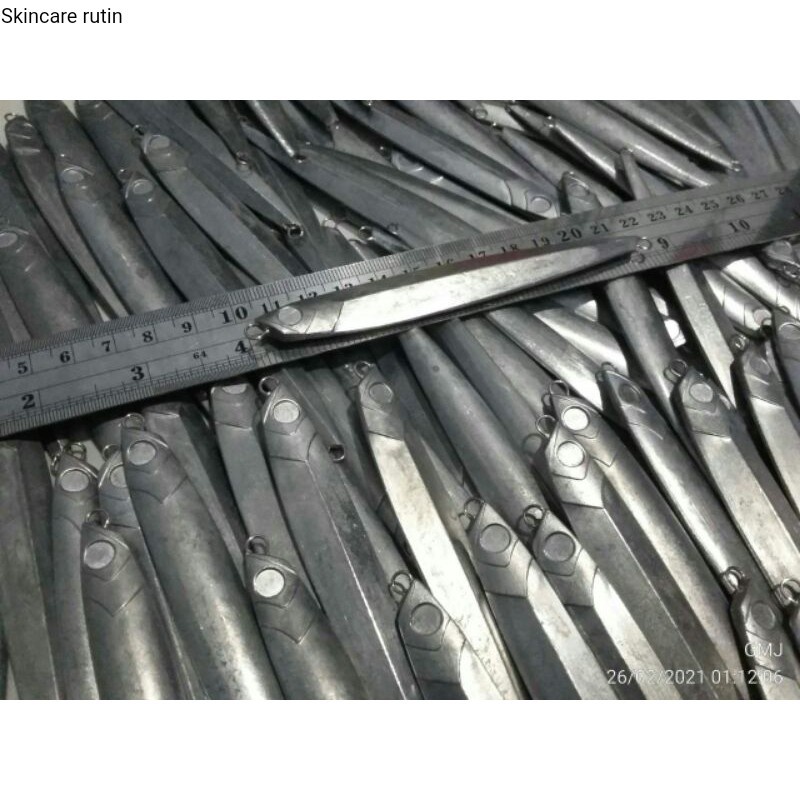 Umpan pancing GMJ blank metal jig model JP long 150g, 120g, 100g, 80g &  60G (JIGPARA LONG)