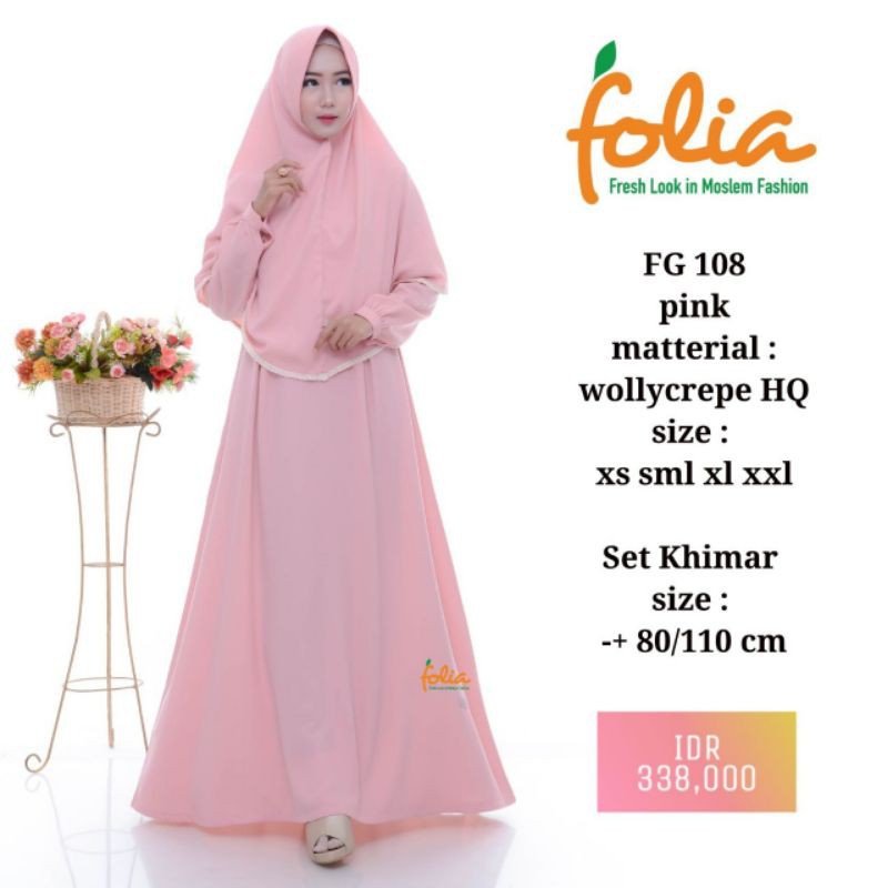 Sale Gamis Folia FG 108 Wollycrepe HQ/Gamis Folia Promo