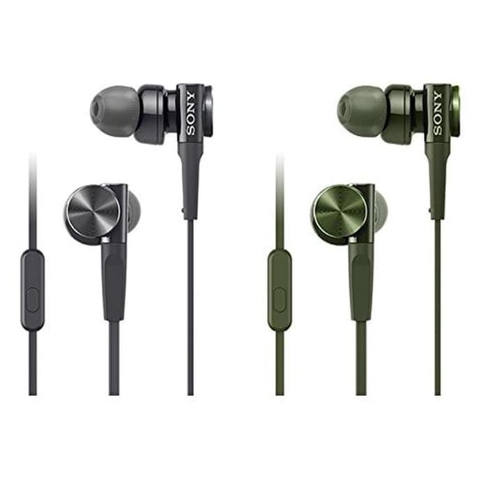 SONY IN-EAR EXTRA BASS HEADPHONE MDR-XB75AP / XB 75AP - HIJAU TUA