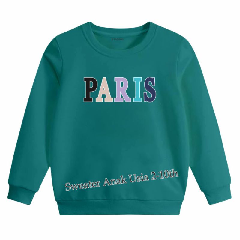 ((IB))SWEATER ANAK2 UNISEX/PARIS DIGITAL SABLON