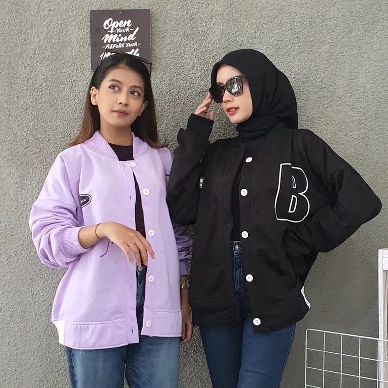 B Jaket Bomber - Jaket Bomber Unisex Terbaru