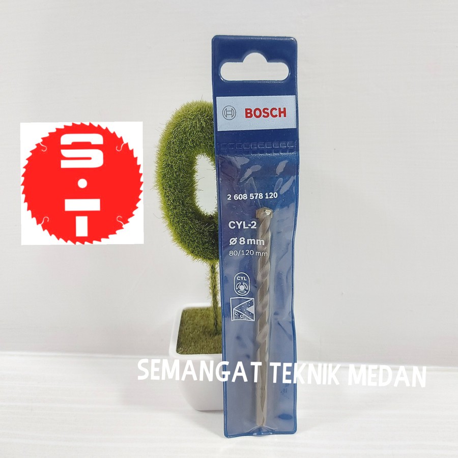 8mm CYL-2 CYL2 MATA BOR BETON TEMBOK MANSORY DRILL BIT 8mm 8 mm BOSCH